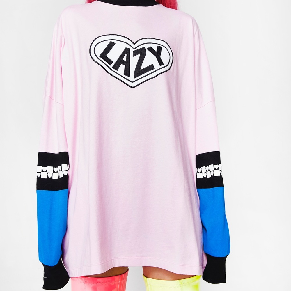 Lazy Oaf oversized long sleeve tee size SM